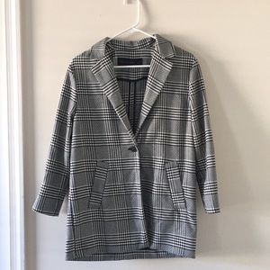 Zara Oversized Plaid Blazer